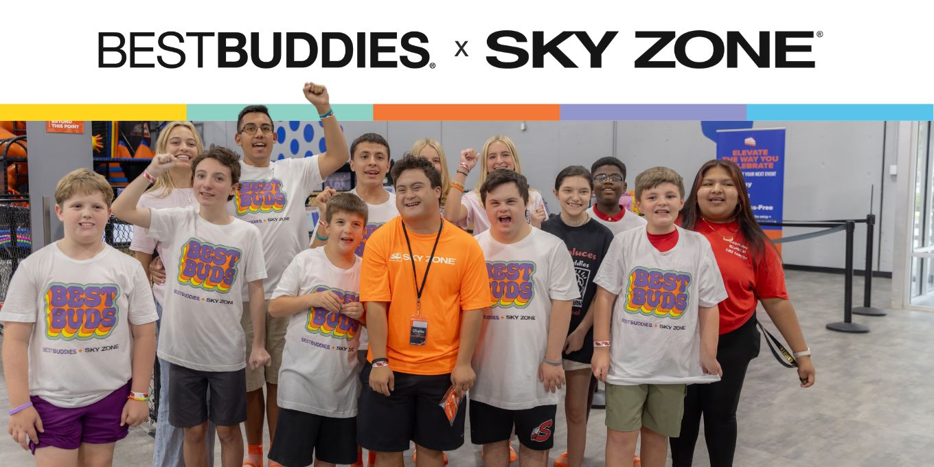 Sky Zone x Best Buddies activation banner